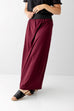 'Claire' Skirt in Burgundy