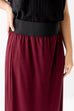 'Claire' Skirt in Burgundy