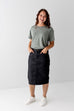'Jodi' Denim Skirt in Vintage Black FINAL SALE