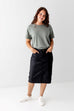 'Jodi' Denim Skirt in Vintage Black FINAL SALE
