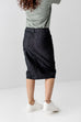 'Jodi' Denim Skirt in Vintage Black FINAL SALE