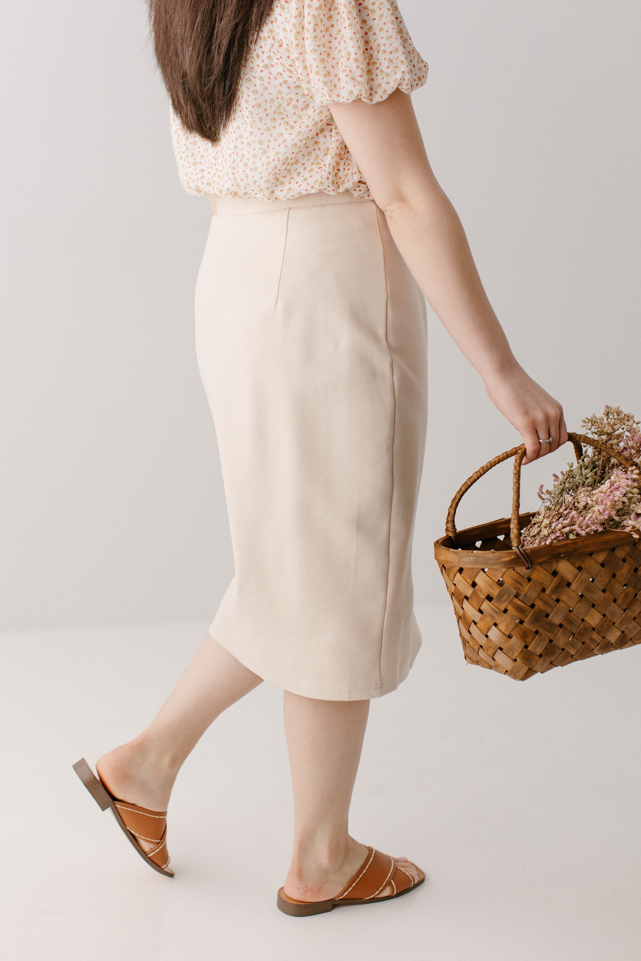 ANDMARY】Anna check skirt