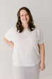 'Shalom' Dot Print Top in White FINAL SALE