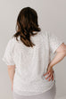 'Shalom' Dot Print Top in White FINAL SALE