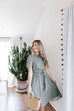 'Ramona' Floral Midi Dress in Sage FINAL SALE