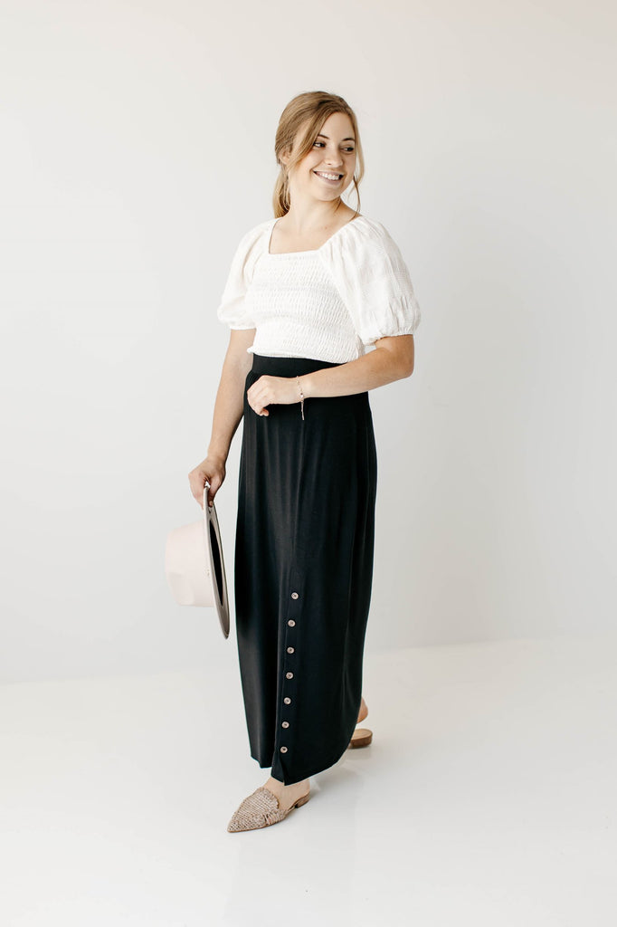 'Harper' Bamboo Blend Maxi Skirt