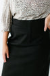 'Anna' Pencil Skirt in Black