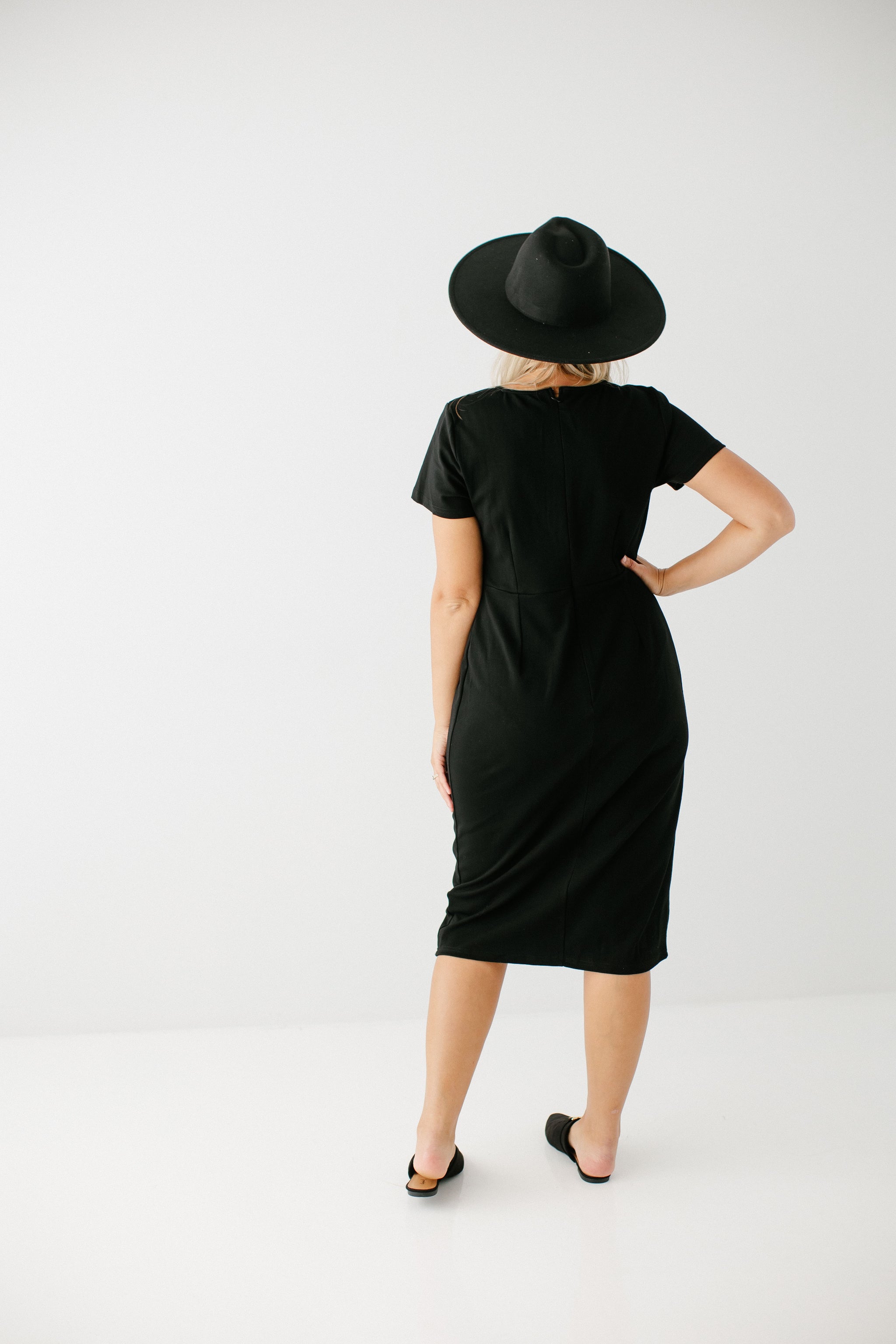 'Spencer' Ponte Knit Midi Dress 2X / Navy 'Spencer' Ponte Knit Midi Dress 2X / Navy