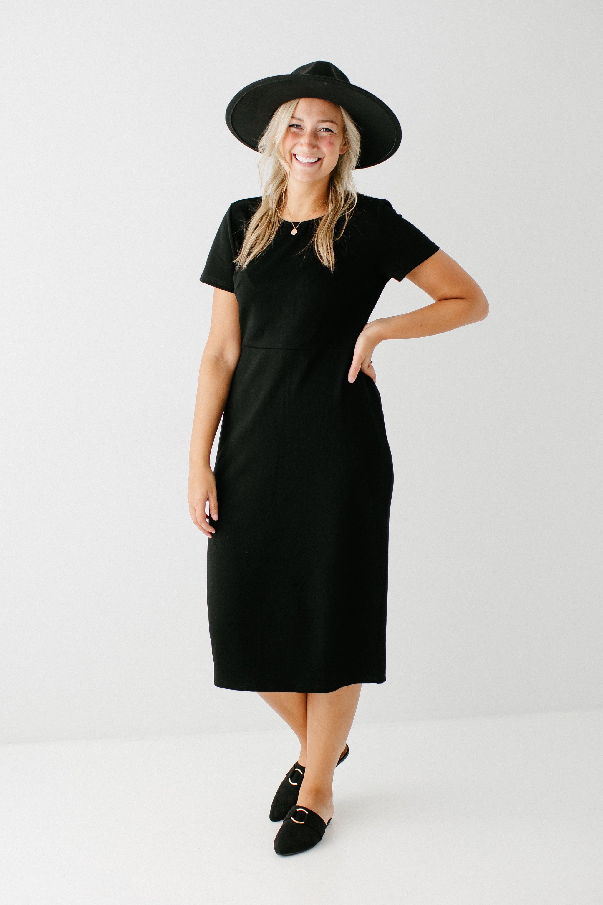 Spencer Ponte Knit Midi Dress The Main Street Exchange Spencer Ponte Knit Midi Dress The Main Street Exchange