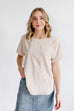 'Shalom' Floral Top In Blush FINAL SALE