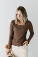 'Hudson' Ribbed Long Sleeve Tee FINAL SALE