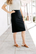 Plus 'Anna' Pencil Skirt in Black FINAL SALE