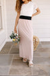 'Claire' Skirt in Light Rose FINAL SALE