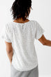 'Shalom' Dot Print Top in White FINAL SALE
